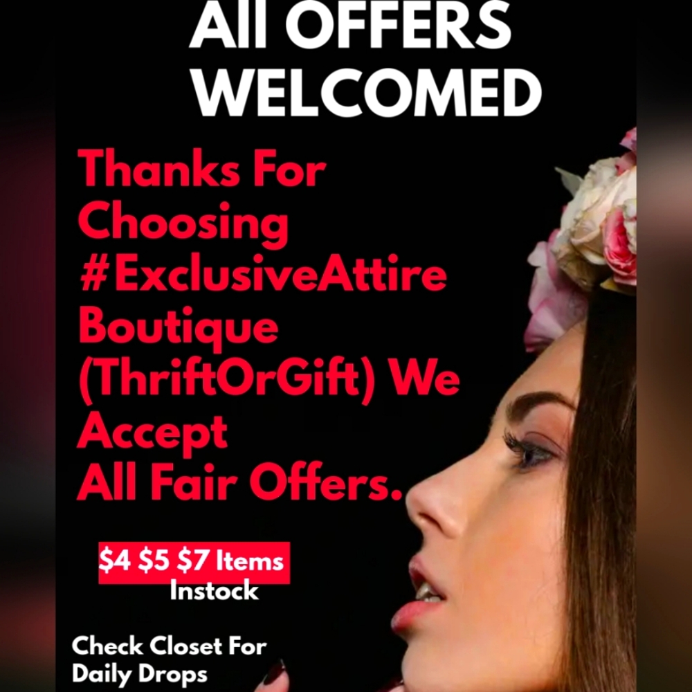 Welcome Everyone To #ExclusiveAttire Boutique (Thrift Or Gift)
